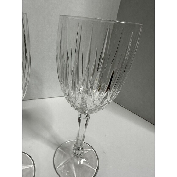 Gorham Crystal Regalta Water Wine Goblet Glass Two 8.5” Tall‎ - Picture 8 of 9